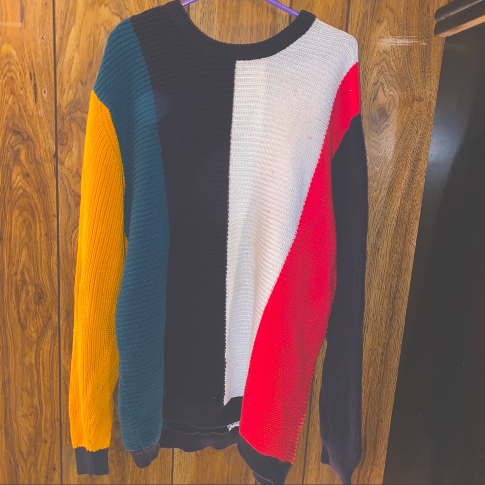 PACSUN RETRO STRIPED SWEATER DRESS